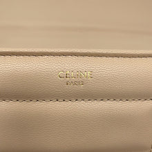 Load image into Gallery viewer, CELINE Mono Chrome Chain Shoulder Bag Beige111273EPZ Leather
