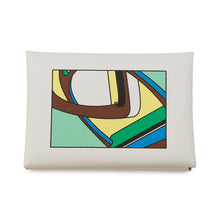 Load image into Gallery viewer, HERMES Calvi Duo Selle en Desordres Hatchet/Multicolor Swift Leather
