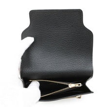 将图像加载到图库查看器中，HERMES Roulis Slim Wallet Black Chevre Myzore Goatskin
