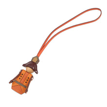 Load image into Gallery viewer, HERMES Artificer Bag Charm Orange Epsom Chevre Myzore Goatskin
