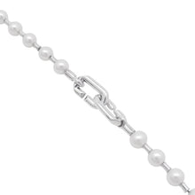 将图像加载到图库查看器中，TIFFANY&amp;Co. Hardware Freshwater Pearl Necklace Silver SV925
