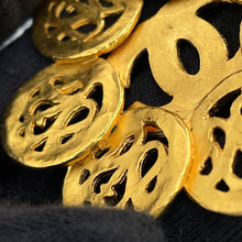 将图像加载到图库查看器中，CHANEL CC Logo Flower Motif Necklace Gold Gold Plated
