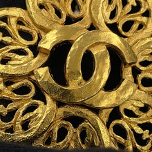 将图像加载到图库查看器中，CHANEL CC Logo Flower Motif Necklace Gold Gold Plated
