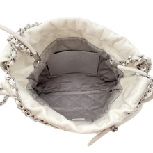 将图像加载到图库查看器中，CHANEL CHANEL22 ChainShoulder Bag White/SilverAS3980 Shiny Calf Leather Size Mini
