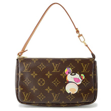 将图像加载到图库查看器中，LOUIS VUITTON Pochette Accessoires BrownM51981 Monogram Panda Takashi Murakami
