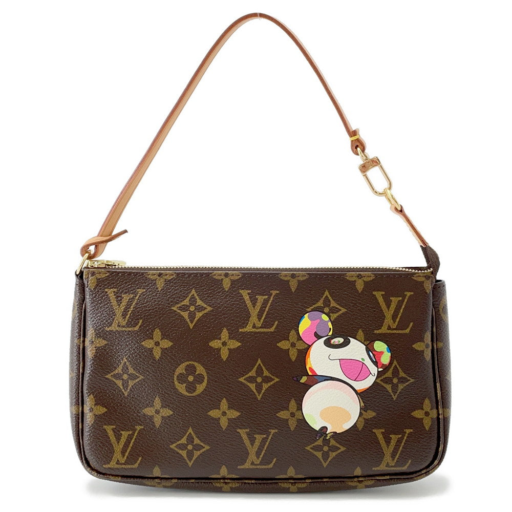 LOUIS VUITTON Pochette Accessoires BrownM51981 Monogram Panda Takashi Murakami