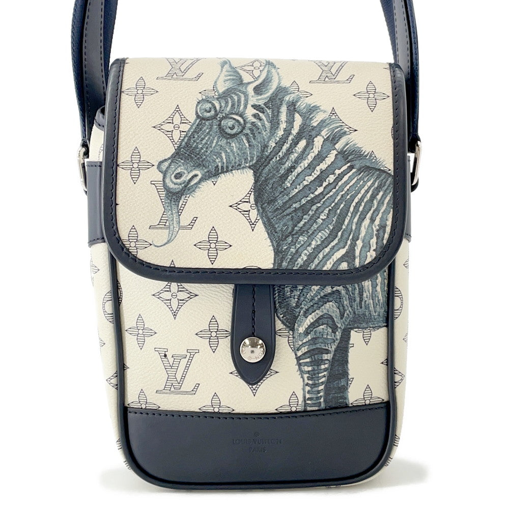 LOUIS VUITTON Messenger White/NavyM54247 Monogram Savannah Chapman Brothers Size BB