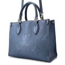 将图像加载到图库查看器中，LOUIS VUITTON Onthego Navy BlueM58956 Monogram Empreinte Leather Grain Leather Size PM
