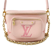 Load image into Gallery viewer, LOUIS VUITTON Mini Bumbag PinkM82347 Bicolor Monogram Empreinte Leather
