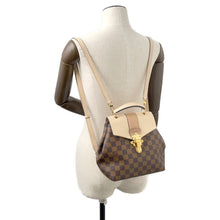 将图像加载到图库查看器中，LOUIS VUITTON Clapton Backpack BeigeN42259 Damier Ebene Canvas
