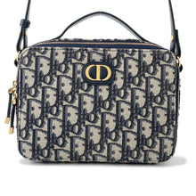 将图像加载到图库查看器中，Dior Oblique 30Montaigne Box Bag Shoulder Bag Beige/NavyS2141UTZQ_M928 Canvas
