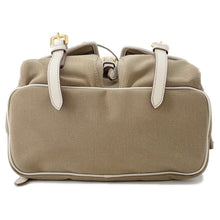 将图像加载到图库查看器中，PRADA Logo Jacquard Backpack Beige1BZ006 Canvas
