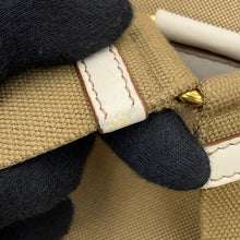 Load image into Gallery viewer, PRADA Logo Jacquard Backpack Beige1BZ006 Canvas
