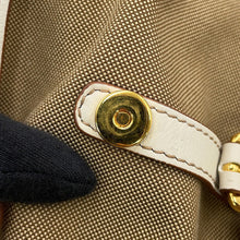 将图像加载到图库查看器中，PRADA Logo Jacquard Backpack Beige1BZ006 Canvas
