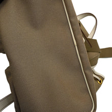 将图像加载到图库查看器中，PRADA Logo Jacquard Backpack Beige1BZ006 Canvas
