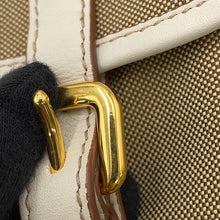 将图像加载到图库查看器中，PRADA Logo Jacquard Backpack Beige1BZ006 Canvas
