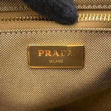 Load image into Gallery viewer, PRADA Logo Jacquard Backpack Beige1BZ006 Canvas
