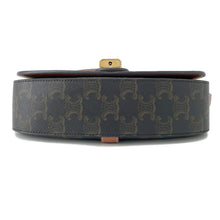 将图像加载到图库查看器中，CELINE Triomphe Tabu SLG 2WAY Clutch Shoulder Bag Tan10I592 PVC Leather
