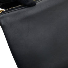 将图像加载到图库查看器中，CELINE Trio Shoulder Bag Black171453 Lambskin Size Large

