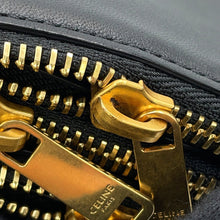 Load image into Gallery viewer, CELINE Trio Shoulder Bag Black171453 Lambskin Size Large
