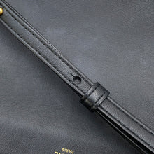 将图像加载到图库查看器中，CELINE Trio Shoulder Bag Black171453 Lambskin Size Large
