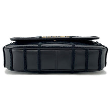 将图像加载到图库查看器中，CELINE Mono Chrome ChainShoulder Bag Black111273FCK Leather
