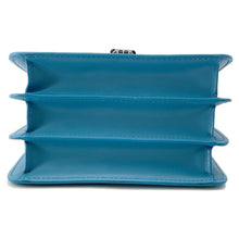 将图像加载到图库查看器中，BVLGARI Serpenti Forever 2-Way Shoulder Bag Light Blue Leather
