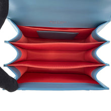 将图像加载到图库查看器中，BVLGARI Serpenti Forever 2-Way Shoulder Bag Light Blue Leather
