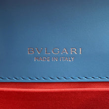 将图像加载到图库查看器中，BVLGARI Serpenti Forever 2-Way Shoulder Bag Light Blue Leather
