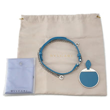 将图像加载到图库查看器中，BVLGARI Serpenti Forever 2-Way Shoulder Bag Light Blue Leather
