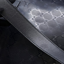 将图像加载到图库查看器中，GUCCI GG Imprime Shoulder Bag Navy201446 PVC Leather
