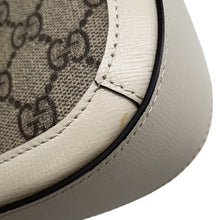 将图像加载到图库查看器中，GUCCI GG Supreme Horsebit Shoulder Bag Beige/Ivory658574 PVC Leather
