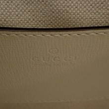 将图像加载到图库查看器中，GUCCI GG Supreme Horsebit Shoulder Bag Beige/Ivory658574 PVC Leather

