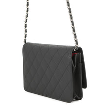 Load image into Gallery viewer, CHANEL Cambon Chain Wallet BlackA46646 Lambskin
