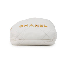 将图像加载到图库查看器中，CHANEL CHANEL22 ChainShoulder Bag WhiteAS3980 Shiny Calf Leather Size Mini
