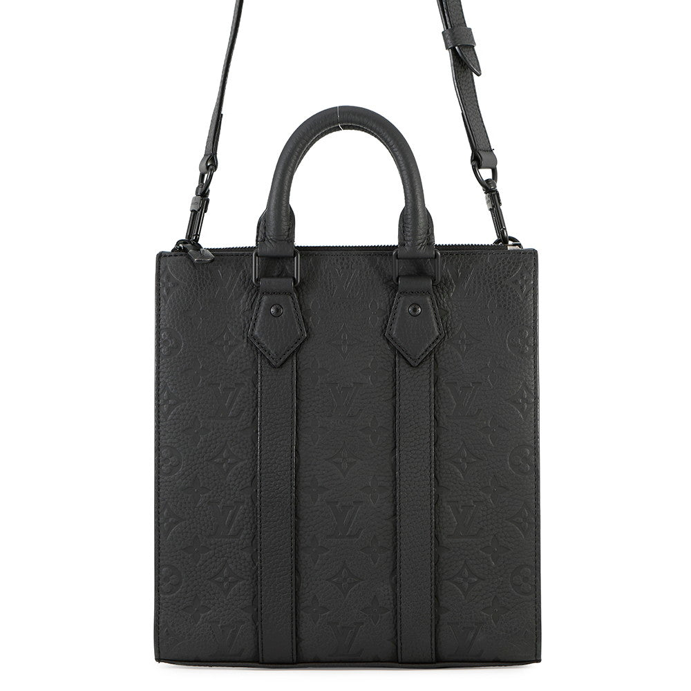 LOUIS VUITTON Sac Plat BlackM21884 Monogram・Taurillon