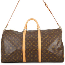 将图像加载到图库查看器中，LOUIS VUITTON Keepall Bandouliere BrownM41412 Monogram Size 60
