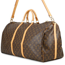 将图像加载到图库查看器中，LOUIS VUITTON Keepall Bandouliere BrownM41412 Monogram Size 60
