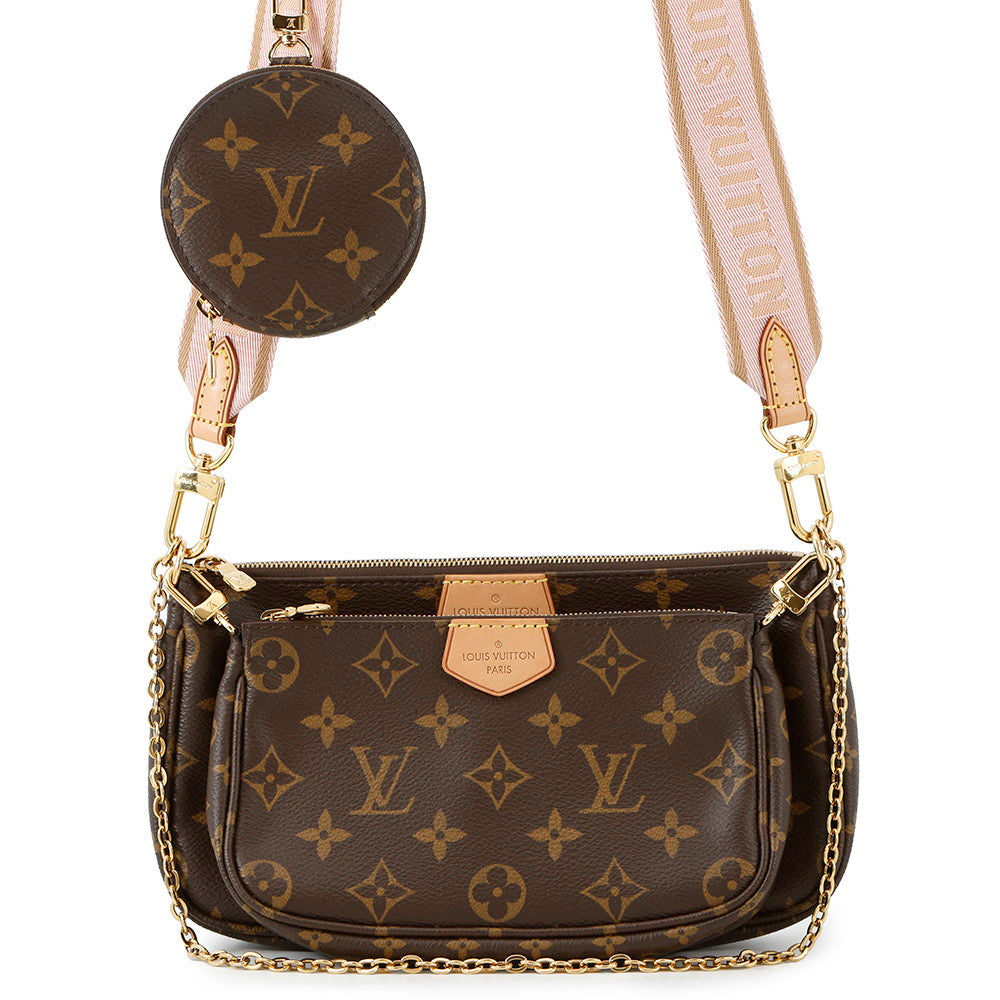 LOUIS VUITTON Multi Pochette Accessoires Rose claireM44840 Monogram