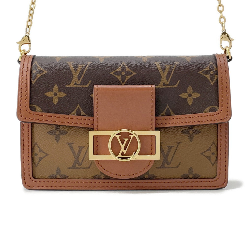 LOUIS VUITTON Portefeuille・Dauphine NoirM68746 Monogram/Monogram Reverse Canvas