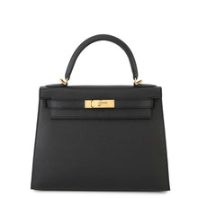 Load image into Gallery viewer, HERMES Kelly Sellier Black Epsom Size 28
