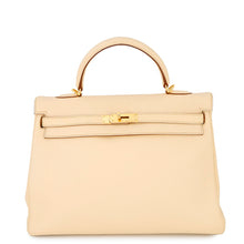 将图像加载到图库查看器中，HERMES Kelly Retourne Parchement Togo Leather Size 35
