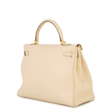 将图像加载到图库查看器中，HERMES Kelly Retourne Parchement Togo Leather Size 35
