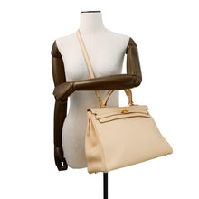将图像加载到图库查看器中，HERMES Kelly Retourne Parchement Togo Leather Size 35

