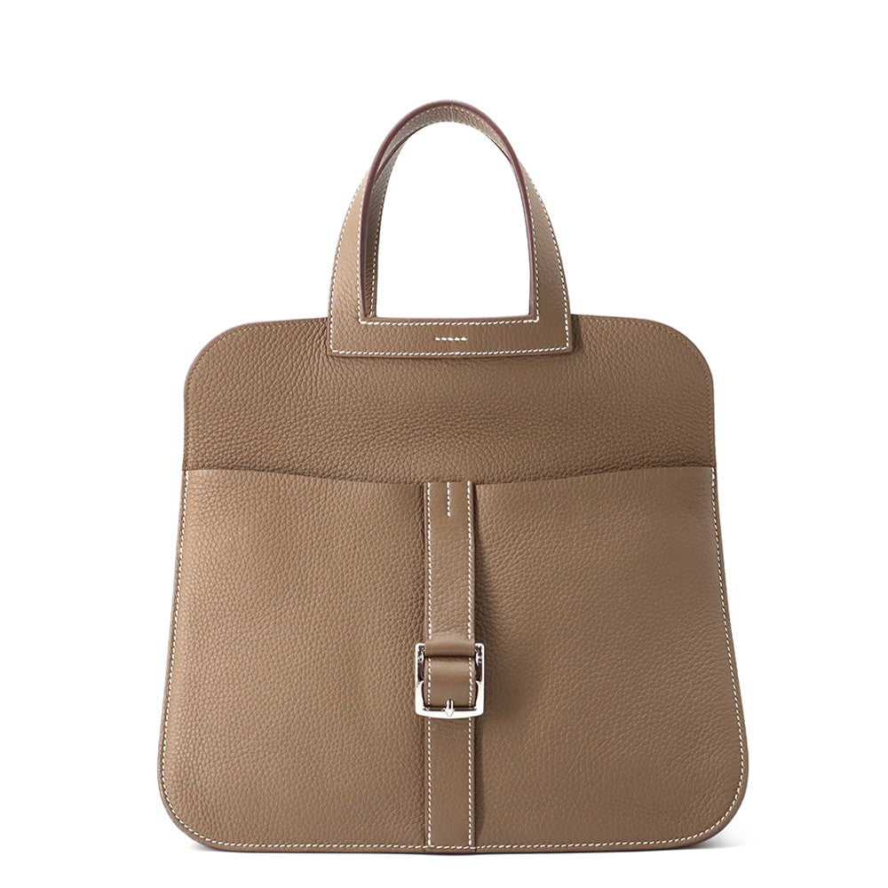 HERMES Halzan Etoupe Taurillon Clemence Size 31