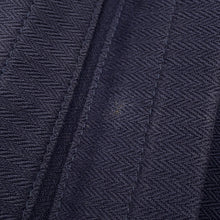 Load image into Gallery viewer, HERMES Sack Aline Blue Indigo/Gold Toile Chevrons Barenia Leather Size MM
