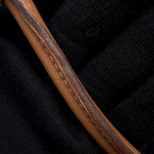 Load image into Gallery viewer, HERMES Sack Aline Blue Indigo/Gold Toile Chevrons Barenia Leather Size MM
