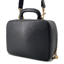 将图像加载到图库查看器中，CHANEL CC Logo 2WAY Vanity Bag BlackA07061 Caviar Leather
