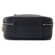 将图像加载到图库查看器中，CHANEL CC Logo 2WAY Vanity Bag BlackA07061 Caviar Leather
