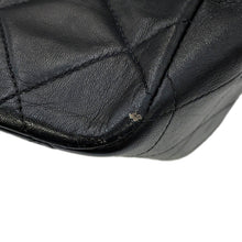 Load image into Gallery viewer, CHANEL Matelasse Single Flap ChainShoulder BlackA04412 Lambskin Size 33
